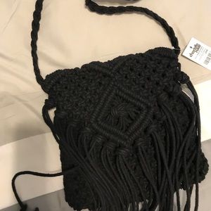 Macrame boho crossbody bag